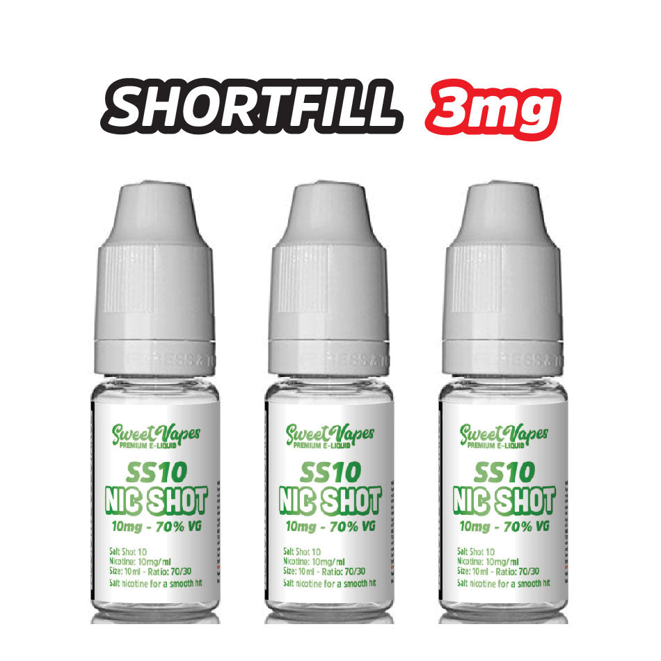 Shortfill 70/30 Nic Shot Packs