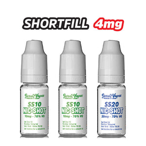 Shortfill 70/30 Nic Shot Packs