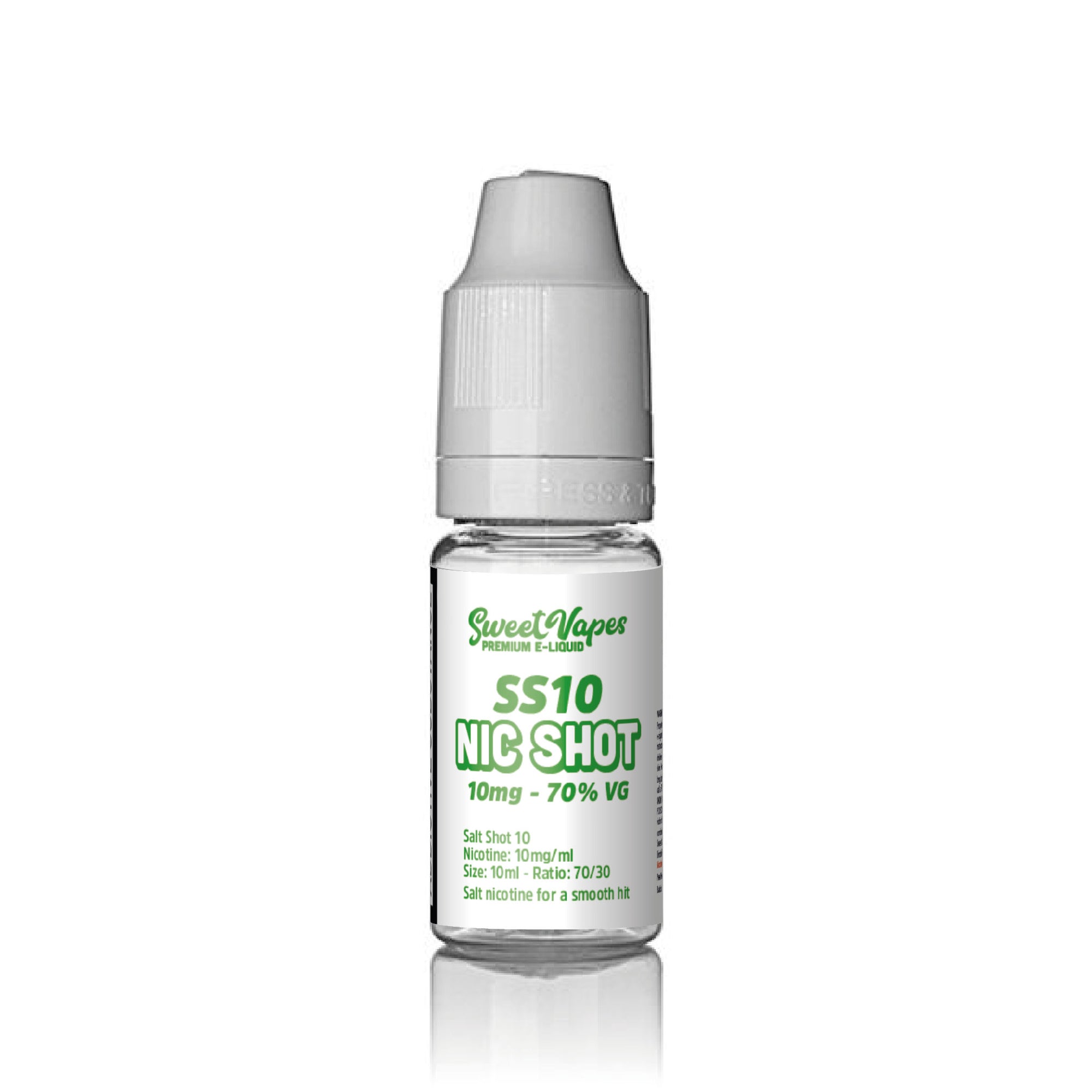 -SS10 Salt Nic Shot 10mg (Half Strength)